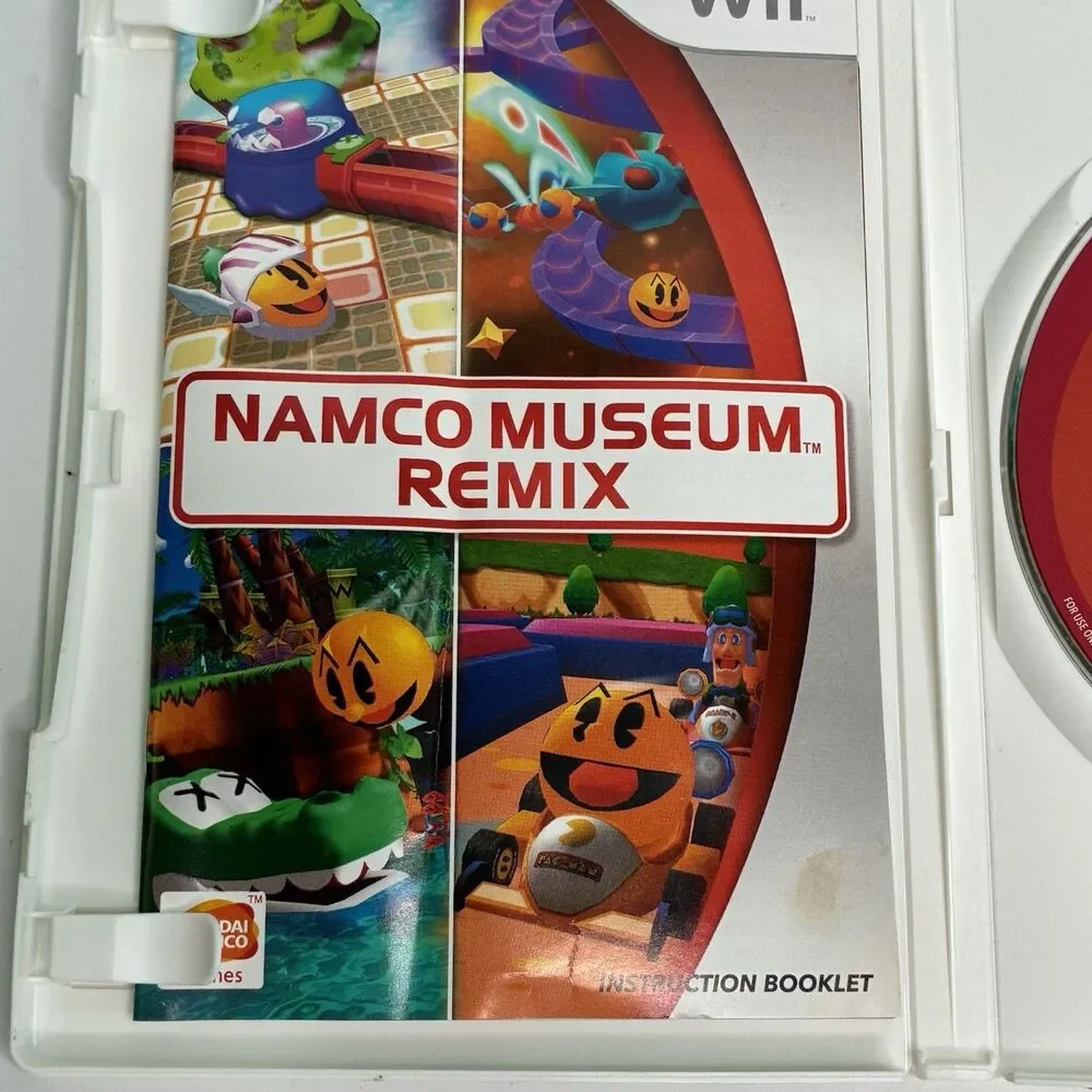 Namco Museum Remix (Nintendo Wii, 2006) With Manual - Tested